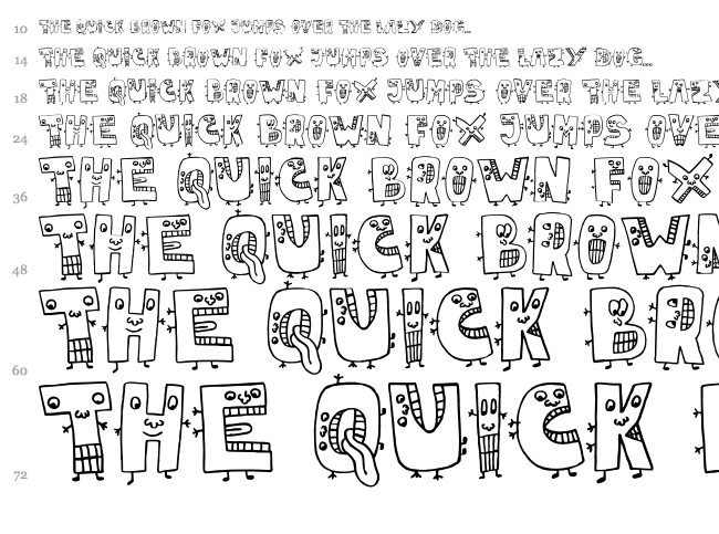 JMH Mariana Blanca font waterfall